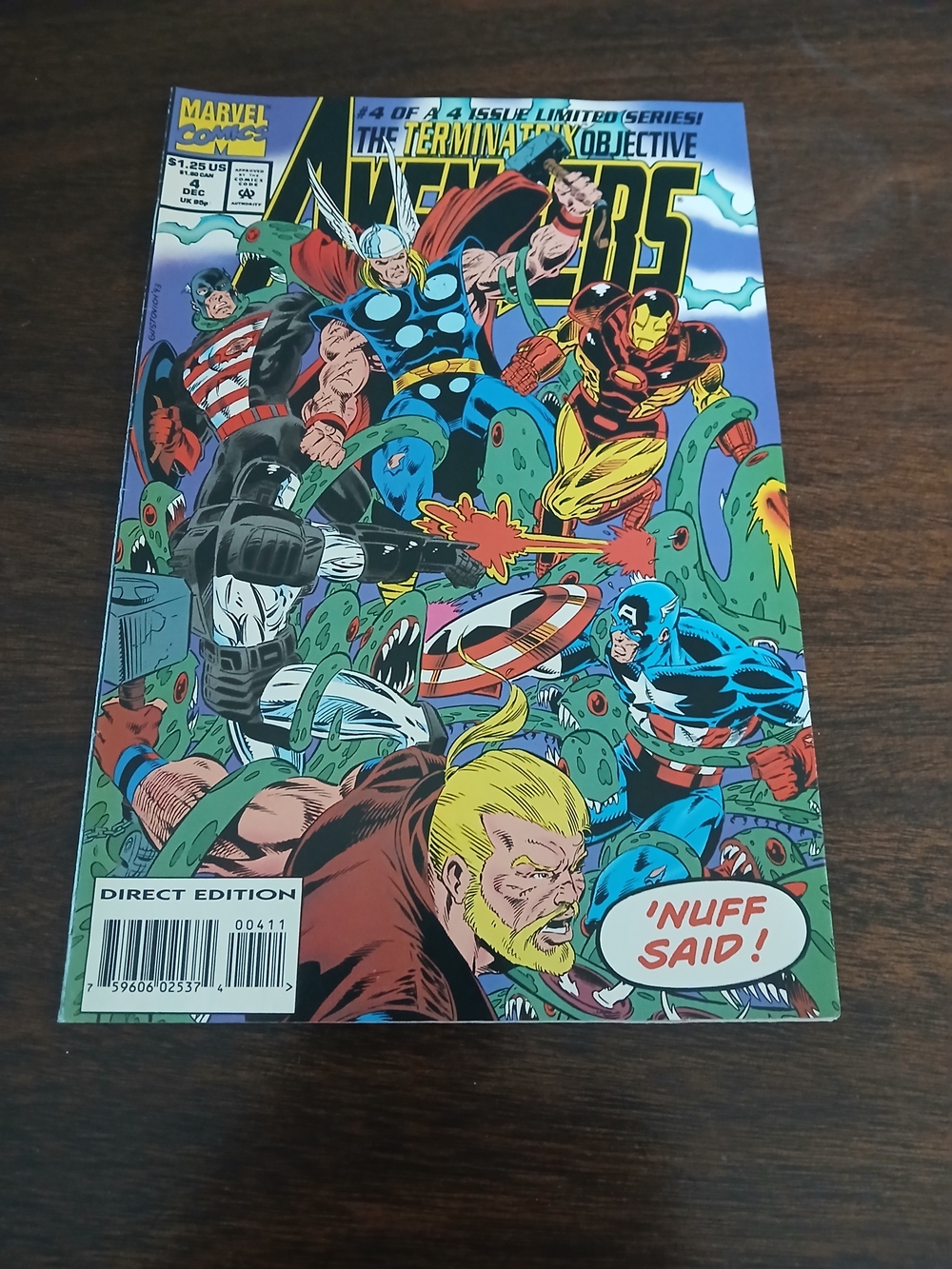 Marvel Avengers Comic Book Cover Poster - Multicolor